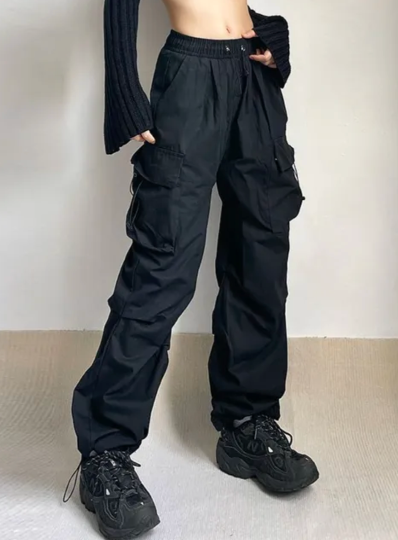 Oversized Cargo Parachute Pants