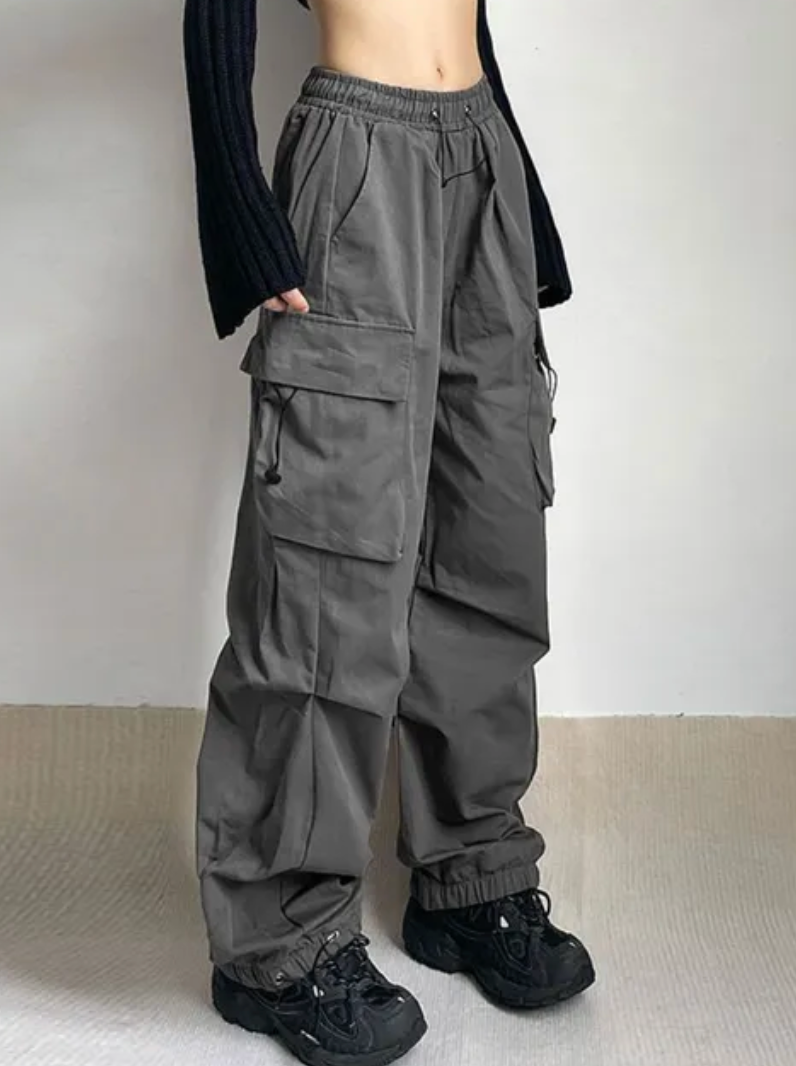 Oversized Cargo Parachute Pants