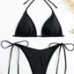 Women's Solid Triangle Swimsuit