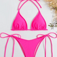 Women's Solid Triangle Swimsuit