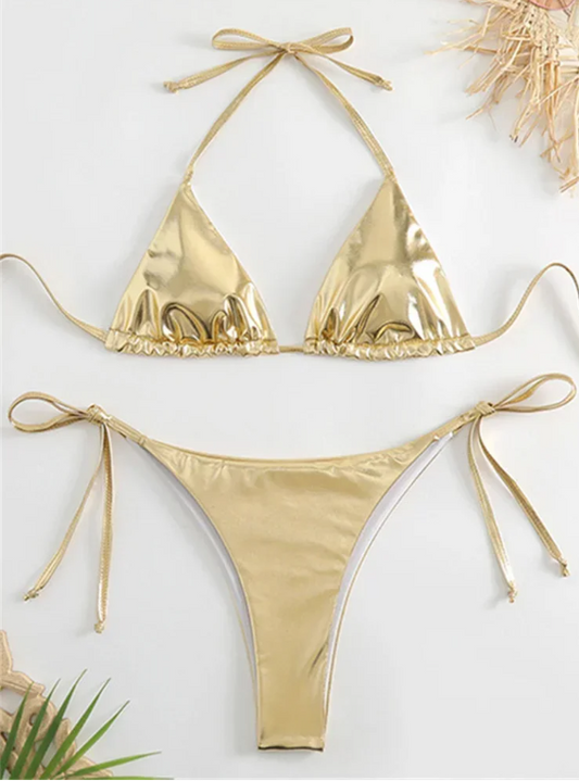 Metallic Womens Bikini