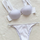 Underwire Push Up Ribbed Bikini