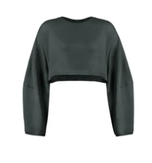 Sports Long Sleeve Crop Top