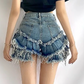 High Waist Ruffle Shorts