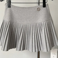 Woolen Pleated Short Skirt