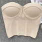 Strapless Built in Bra Skinny Cami