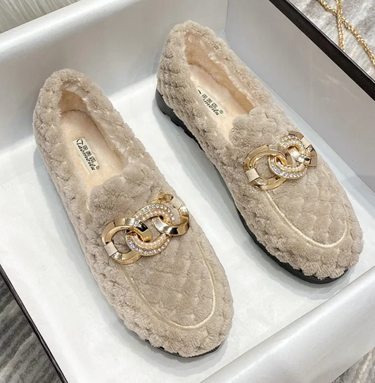 Plush Flat Shoes