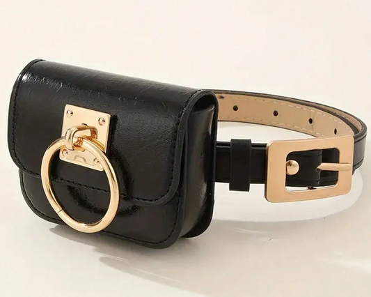 Leather Square Belt Bag