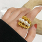 Costume Chunky Pearl Ring