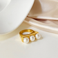 Triple Large Pearl Ring