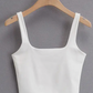 Summer Women Sexy Sleeveless Tops Fashion Short Square Collar Tank Tops