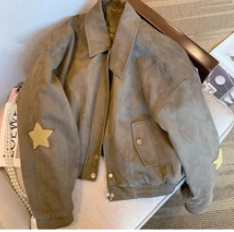 Vintage Cropped Suede Jacket