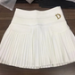 High Waist Pleated Mini Skirt